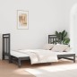 Dormeuse Estraibile Grigia 2x(90x190) cm Legno Massello di Pino Dormeuse Estraibile Grigia 2x(90x190) cm Legno Massello di Pino