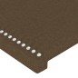 Giroletto con Testiera Grigio Scuro 140x190 cm in Tessuto