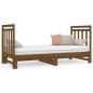 Dormeuse Estraibile Miele 2x(90x190) cm Legno Massello di Pino Dormeuse Estraibile Miele 2x(90x190) cm Legno Massello di Pino