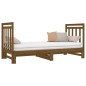 Dormeuse Estraibile Miele 2x(90x190) cm Legno Massello di Pino Dormeuse Estraibile Miele 2x(90x190) cm Legno Massello di Pino