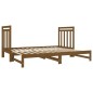 Dormeuse Estraibile Miele 2x(90x190) cm Legno Massello di Pino Dormeuse Estraibile Miele 2x(90x190) cm Legno Massello di Pino