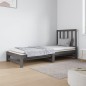 Dormeuse Estraibile Grigia 2x(90x190) cm Legno Massello di Pino Dormeuse Estraibile Grigia 2x(90x190) cm Legno Massello di Pino
