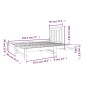Dormeuse Estraibile Nera 2x(90x190) cm Legno Massello di Pino