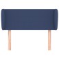 Testiera ad Orecchio Blu 93x23x78/88 cm in Tessuto Testiera ad Orecchio Blu 93x23x78/88 cm in Tessuto