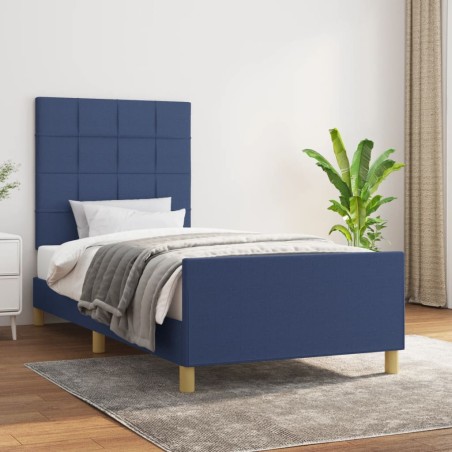 vidaXL Giroletto senza Materasso Blu 80x200 cm in Tessuto