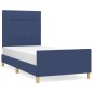 vidaXL Giroletto senza Materasso Blu 80x200 cm in Tessuto vidaXL Giroletto senza Materasso Blu 80x200 cm in Tessuto