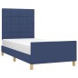 vidaXL Giroletto senza Materasso Blu 80x200 cm in Tessuto vidaXL Giroletto senza Materasso Blu 80x200 cm in Tessuto