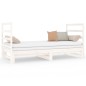 Dormeuse Estraibile Bianca 2x(90x190) cm Legno Massello di Pino Dormeuse Estraibile Bianca 2x(90x190) cm Legno Massello di Pino