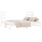 Dormeuse Estraibile Bianca 2x(90x190) cm Legno Massello di Pino Dormeuse Estraibile Bianca 2x(90x190) cm Legno Massello di Pino