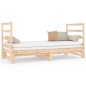 Dormeuse Estraibile 2x(90x190) cm Legno Massello di Pino Dormeuse Estraibile 2x(90x190) cm Legno Massello di Pino