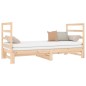 Dormeuse Estraibile 2x(90x190) cm Legno Massello di Pino Dormeuse Estraibile 2x(90x190) cm Legno Massello di Pino