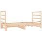 Dormeuse Estraibile 2x(90x190) cm Legno Massello di Pino Dormeuse Estraibile 2x(90x190) cm Legno Massello di Pino