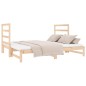 Dormeuse Estraibile 2x(90x190) cm Legno Massello di Pino Dormeuse Estraibile 2x(90x190) cm Legno Massello di Pino