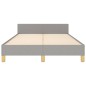 vidaXL Giroletto senza Materasso Grigio Chiaro 120x200 cm Tessuto vidaXL Giroletto senza Materasso Grigio Chiaro 120x200 cm Tessuto