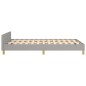 vidaXL Giroletto senza Materasso Grigio Chiaro 120x200 cm Tessuto vidaXL Giroletto senza Materasso Grigio Chiaro 120x200 cm Tessuto