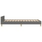 vidaXL Giroletto senza Materasso Grigio Scuro 100x200 cm Tessuto vidaXL Giroletto senza Materasso Grigio Scuro 100x200 cm Tessuto