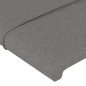 vidaXL Giroletto senza Materasso Grigio Scuro 100x200 cm Tessuto vidaXL Giroletto senza Materasso Grigio Scuro 100x200 cm Tessuto
