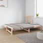 Dormeuse Estraibile 2x(90x190) cm Legno Massello di Pino Dormeuse Estraibile 2x(90x190) cm Legno Massello di Pino