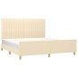 vidaXL Giroletto senza Materasso Crema 180x200 cm in Tessuto vidaXL Giroletto senza Materasso Crema 180x200 cm in Tessuto