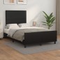 Giroletto con Testiera Nero 120x200 cm in Similpelle Giroletto con Testiera Nero 120x200 cm in Similpelle