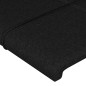 Giroletto con Testiera Nero 90x190 cm in Tessuto Giroletto con Testiera Nero 90x190 cm in Tessuto