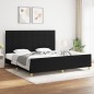 vidaXL Giroletto senza Materasso Nero 200x200 cm in Tessuto vidaXL Giroletto senza Materasso Nero 200x200 cm in Tessuto