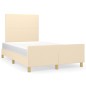Giroletto con Testiera Crema 120x200 cm in Tessuto Giroletto con Testiera Crema 120x200 cm in Tessuto