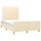 Giroletto con Testiera Crema 120x200 cm in Tessuto Giroletto con Testiera Crema 120x200 cm in Tessuto