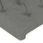 vidaXL Giroletto senza Materasso Grigio Scuro 90x190 cm Tessuto