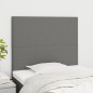 Testiere 2 pz Grigio Scuro 100x5x78/88 cm in Tessuto Testiere 2 pz Grigio Scuro 100x5x78/88 cm in Tessuto