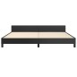 vidaXL Giroletto con Testiera Nero 200x200 cm in Similpelle vidaXL Giroletto con Testiera Nero 200x200 cm in Similpelle