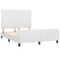 Giroletto con Testiera Bianco 140x190 cm in Similpelle Giroletto con Testiera Bianco 140x190 cm in Similpelle