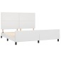 Giroletto con Testiera Bianco 160x200 cm in Similpelle Giroletto con Testiera Bianco 160x200 cm in Similpelle