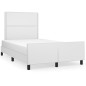 Giroletto con Testiera Bianco 120x200 cm in Similpelle Giroletto con Testiera Bianco 120x200 cm in Similpelle