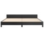 Giroletto con Testiera Nero 200x200 cm in Similpelle Giroletto con Testiera Nero 200x200 cm in Similpelle