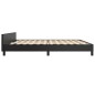Giroletto con Testiera Nero 200x200 cm in Similpelle Giroletto con Testiera Nero 200x200 cm in Similpelle