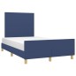 Giroletto con Testiera Blu 120x200 cm in Tessuto Giroletto con Testiera Blu 120x200 cm in Tessuto