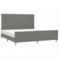 vidaXL Giroletto senza Materasso Grigio Scuro 180x200 cm Tessuto vidaXL Giroletto senza Materasso Grigio Scuro 180x200 cm Tessuto