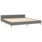 vidaXL Giroletto senza Materasso Grigio Scuro 180x200 cm Tessuto vidaXL Giroletto senza Materasso Grigio Scuro 180x200 cm Tessuto