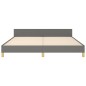 vidaXL Giroletto senza Materasso Grigio Scuro 180x200 cm Tessuto vidaXL Giroletto senza Materasso Grigio Scuro 180x200 cm Tessuto