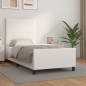Giroletto con Testiera Bianco 80x200 cm in Similpelle Giroletto con Testiera Bianco 80x200 cm in Similpelle
