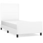 Giroletto con Testiera Bianco 80x200 cm in Similpelle Giroletto con Testiera Bianco 80x200 cm in Similpelle