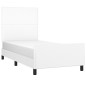 Giroletto con Testiera Bianco 80x200 cm in Similpelle Giroletto con Testiera Bianco 80x200 cm in Similpelle