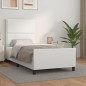 vidaXL Giroletto con Testiera Bianco 100x200 cm in Similpelle vidaXL Giroletto con Testiera Bianco 100x200 cm in Similpelle