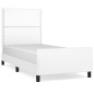 vidaXL Giroletto con Testiera Bianco 100x200 cm in Similpelle vidaXL Giroletto con Testiera Bianco 100x200 cm in Similpelle
