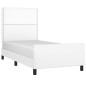 vidaXL Giroletto con Testiera Bianco 100x200 cm in Similpelle vidaXL Giroletto con Testiera Bianco 100x200 cm in Similpelle
