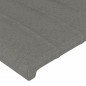 Giroletto con Testiera Grigio Scuro 90x200 cm in Tessuto Giroletto con Testiera Grigio Scuro 90x200 cm in Tessuto
