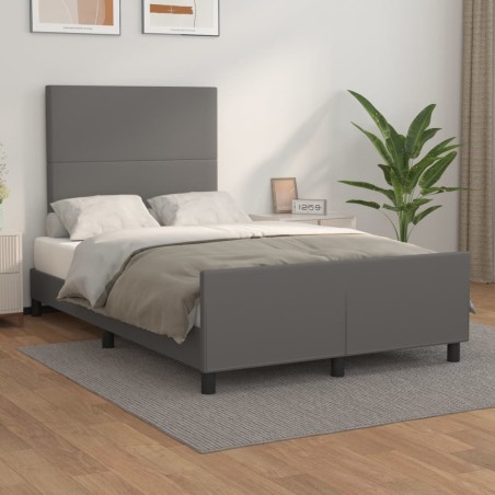 vidaXL Giroletto con Testiera Crema 120x200 cm in Similpelle