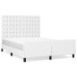 Giroletto con Testiera Bianco 140x200 cm in Similpelle Giroletto con Testiera Bianco 140x200 cm in Similpelle