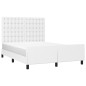 Giroletto con Testiera Bianco 140x200 cm in Similpelle Giroletto con Testiera Bianco 140x200 cm in Similpelle